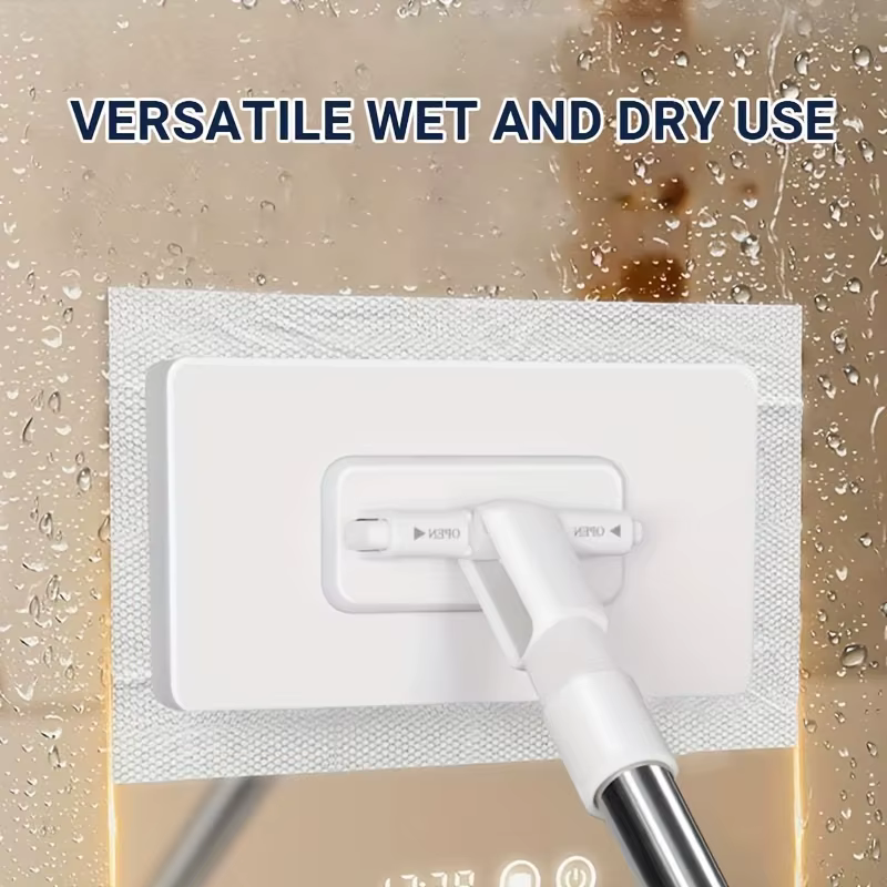 Vadrouille plate compatible avec chiffons de nettoyage standard pour cuisine