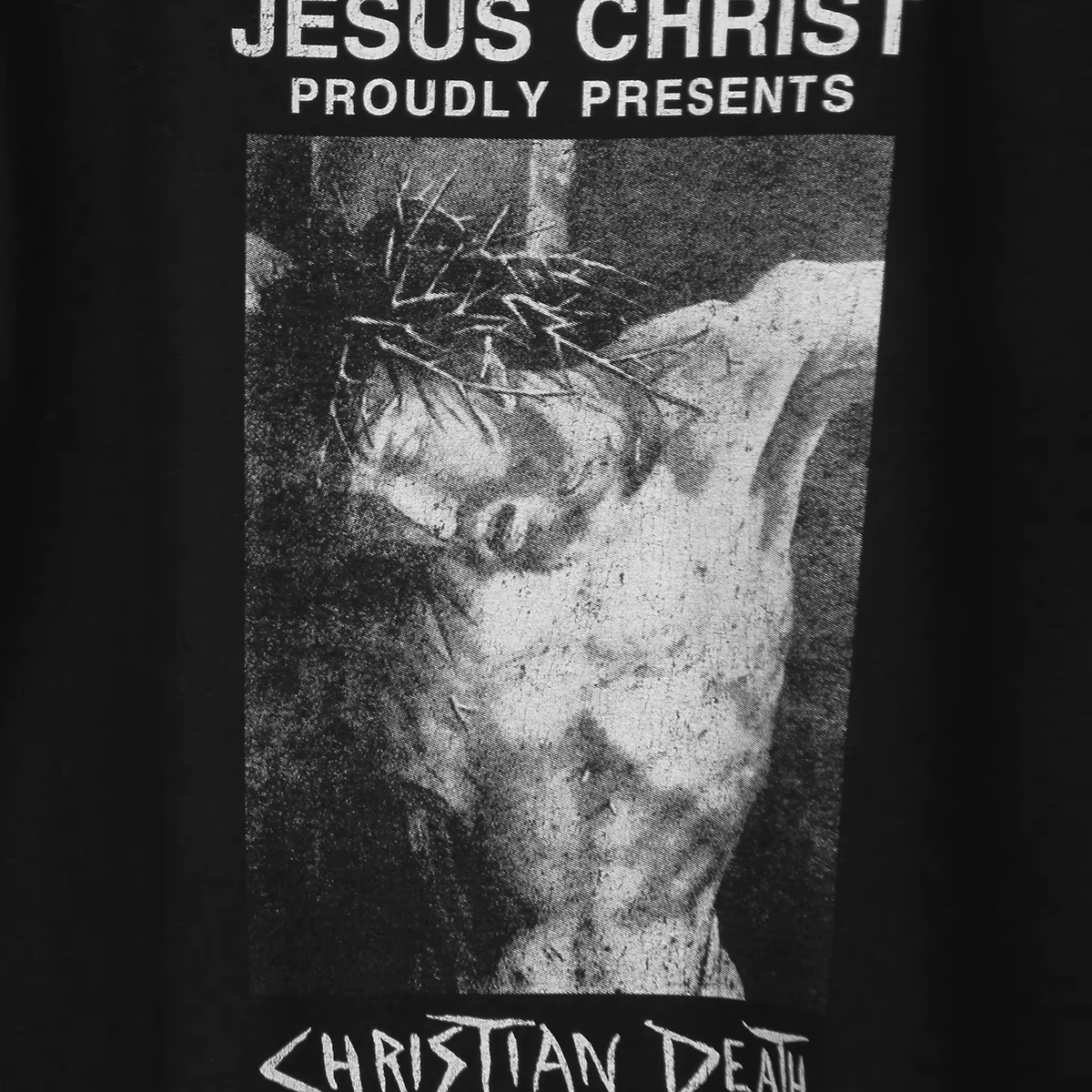Christian Death t-shirt Goth Rock Band Shadow Project Alien Sex Fiend Bauhaus unisexe graphique lavé coton manches courtes chemise