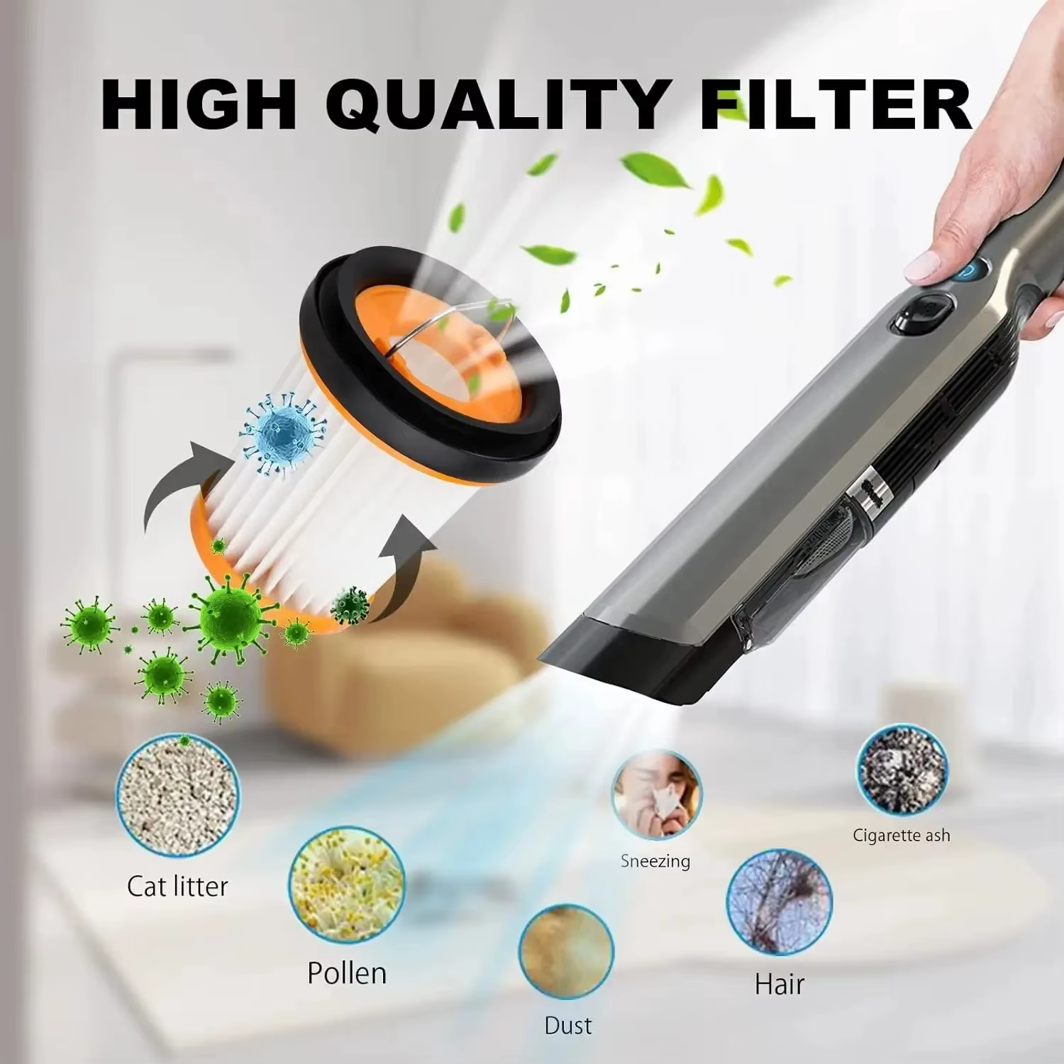 Filtre HEPA pour aspirateur à main Shark Wandvac ION W1 S87, pour WV200 WV201 WV205 WV220 WV200C WV203C WV221, pièces-T33C