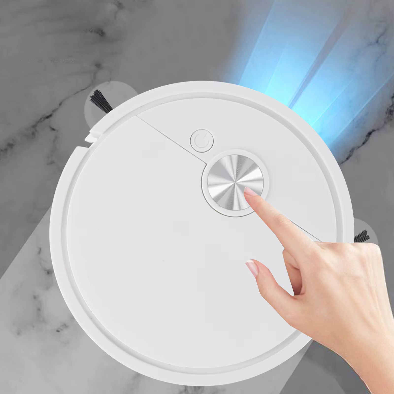 1 pièces 3 en 1 Robot aspirateur balayage et nettoyage humide sol