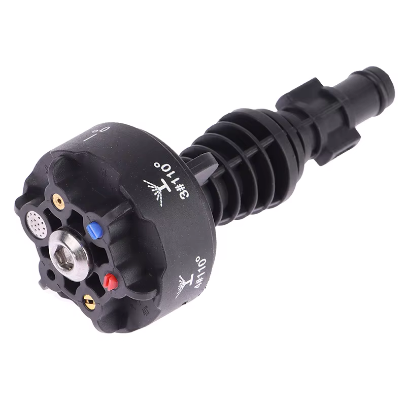 1 pièce Buse de nettoyage haute pression multifonctionnelle 6-en-1 pour lavage automobile