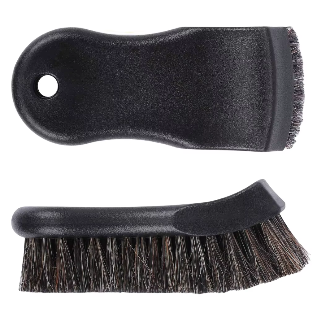 Brosse de nettoyage en crin de cheval pour cuir