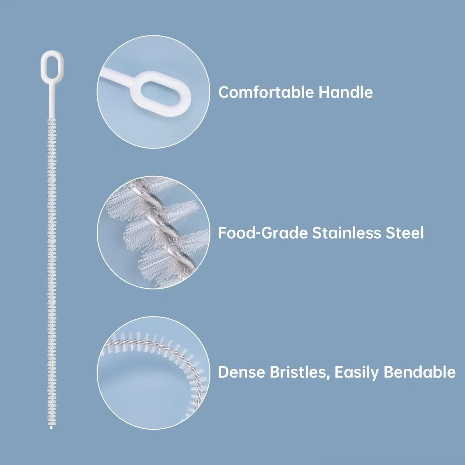 Ensemble de brosses pour nettoyeur de paille robuste – Paquet de 4