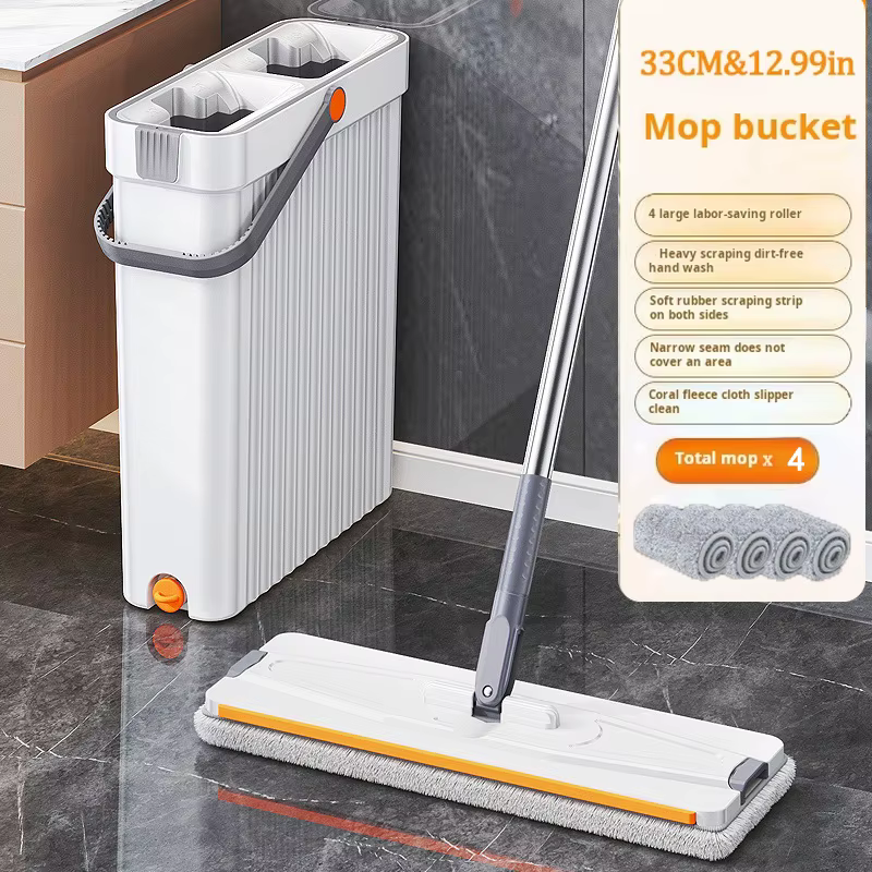Serpillère rotative 360° avec seau de 33 cm