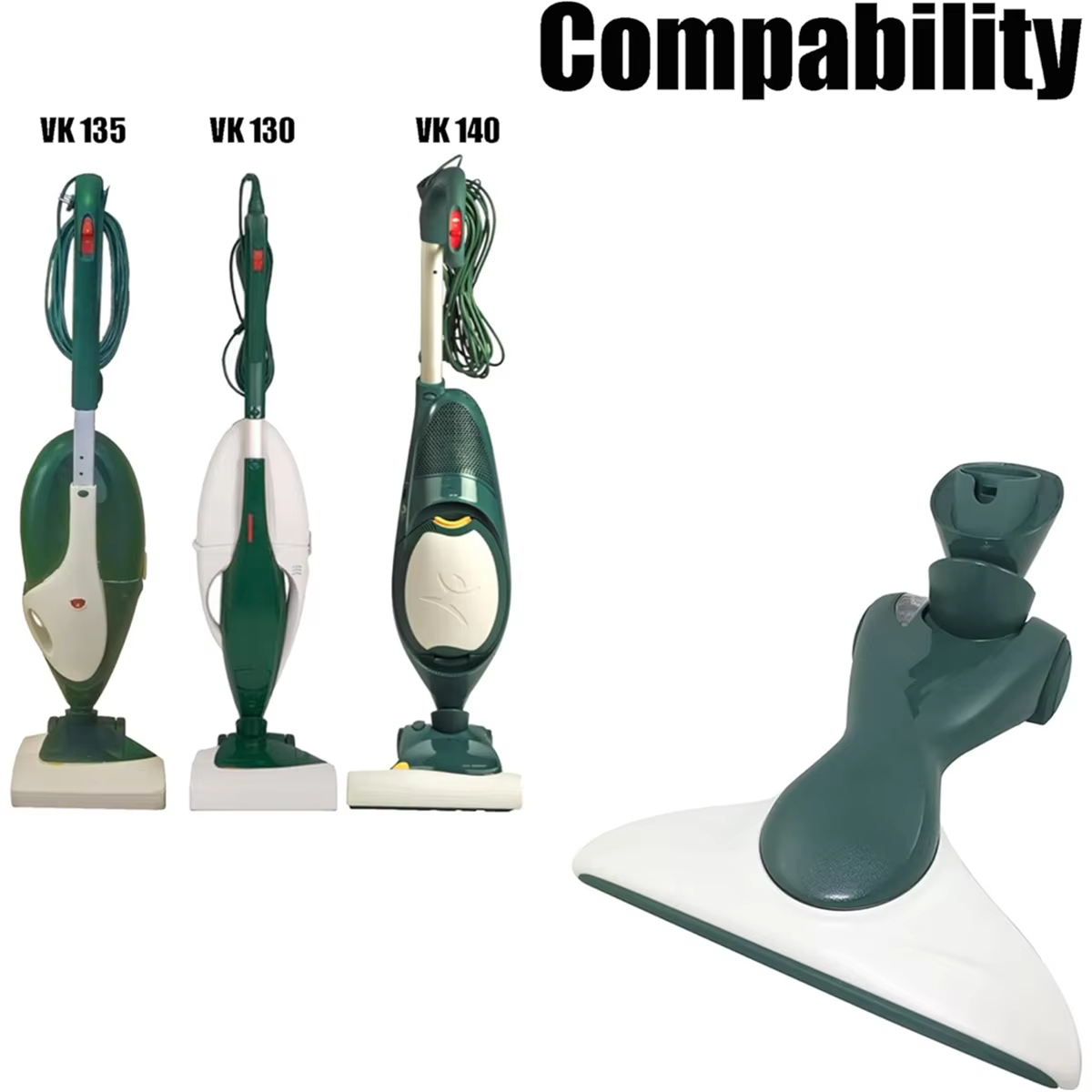 Tête de brosse de sol pour aspirateur Vorwerk Kobold VK135 VK136 VK140 VK 130 HD40
