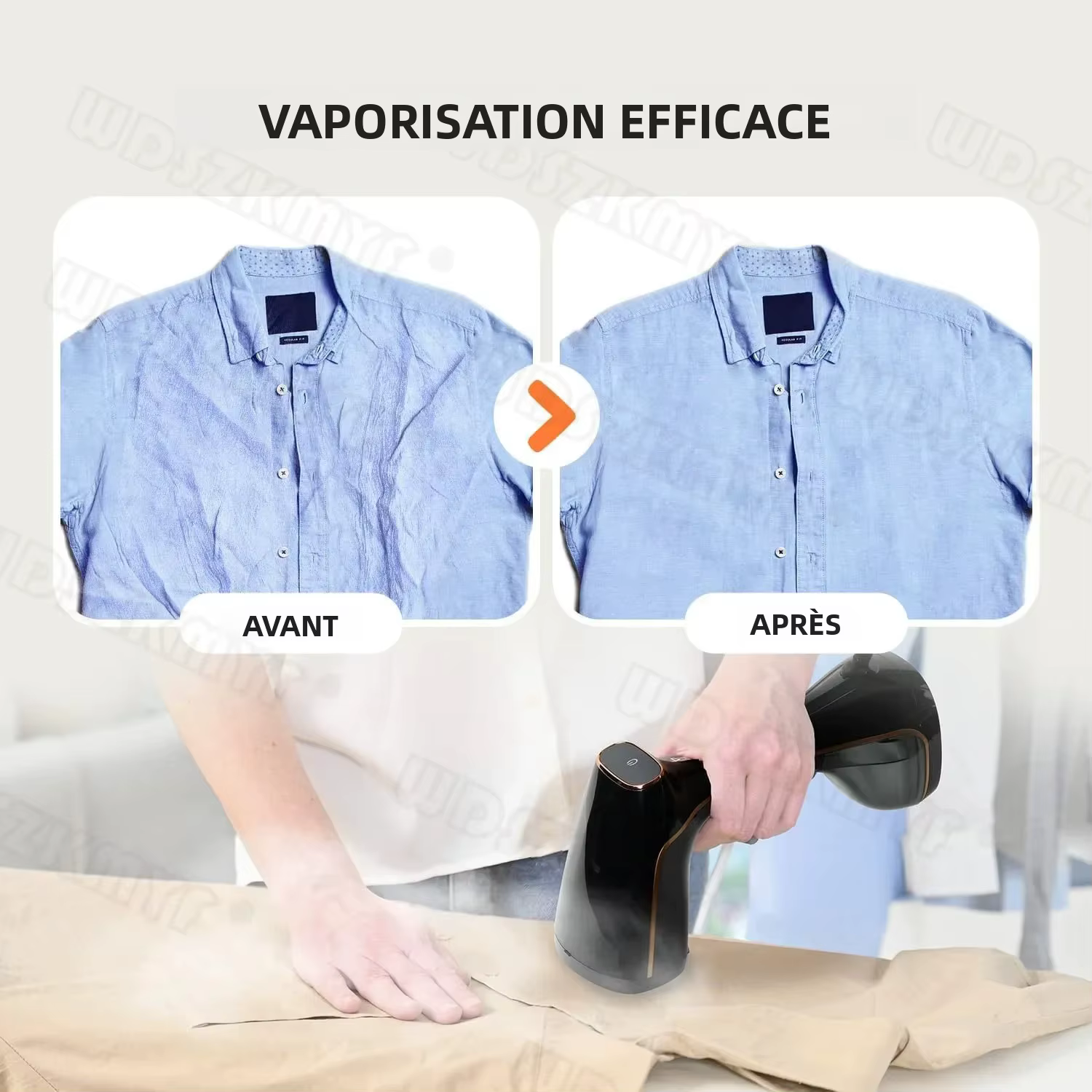 NOUVEAU Fer à vapeur portatif 1780W, générateur de vapeur chaude 320ML, défroisseur portable pour vêtements, idéal pour la maison et les voyages.