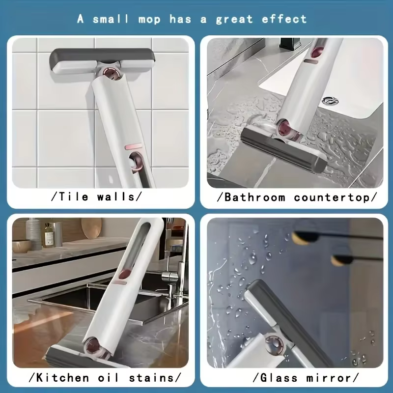 Mini serpillière pliable à poignée compacte