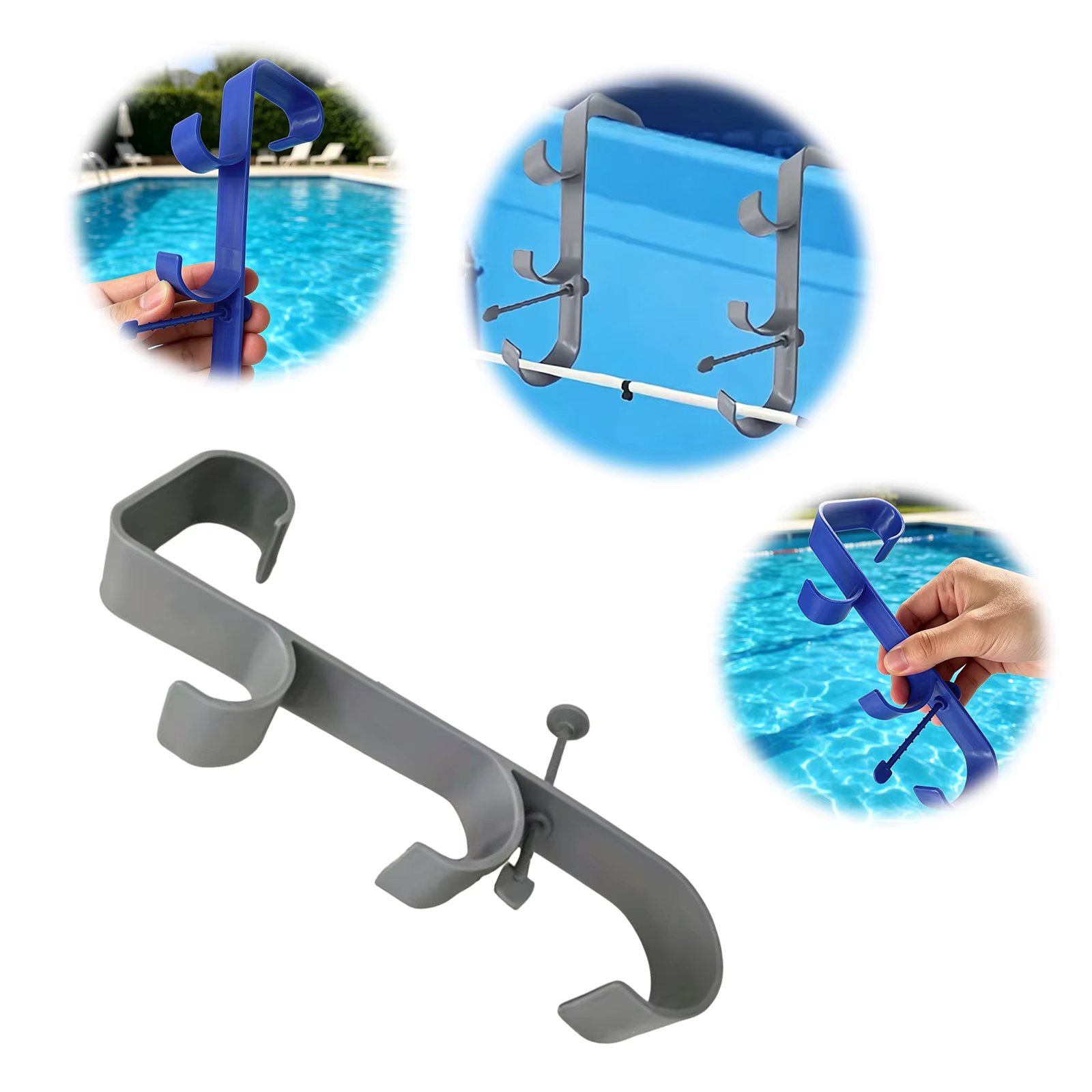 Lot de 2 supports multifonctionnels pour écumeur et outil de nettoyage