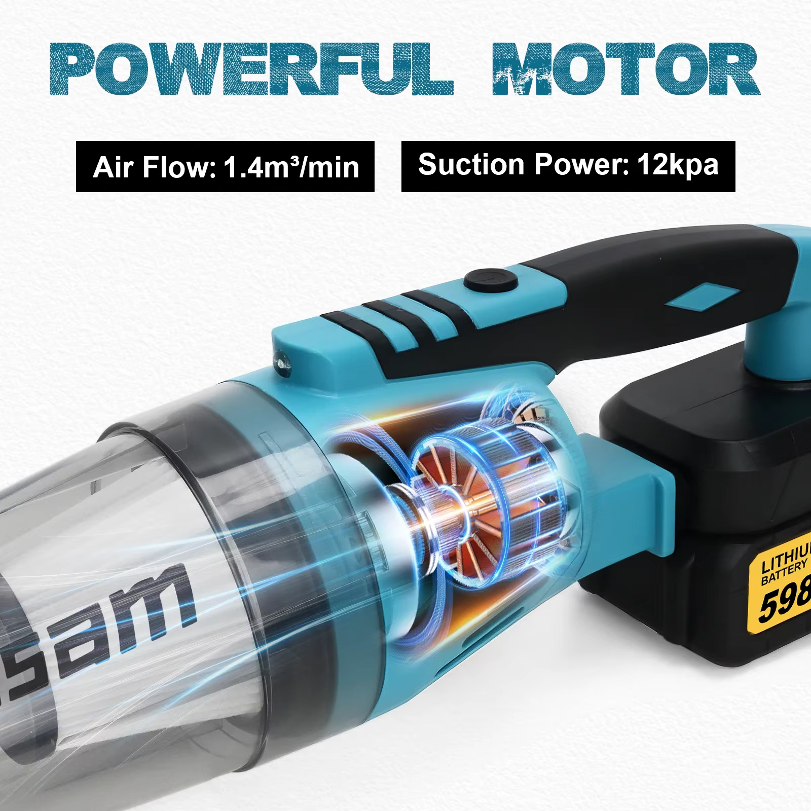 Aspirateur sans fil portatif Gisam
