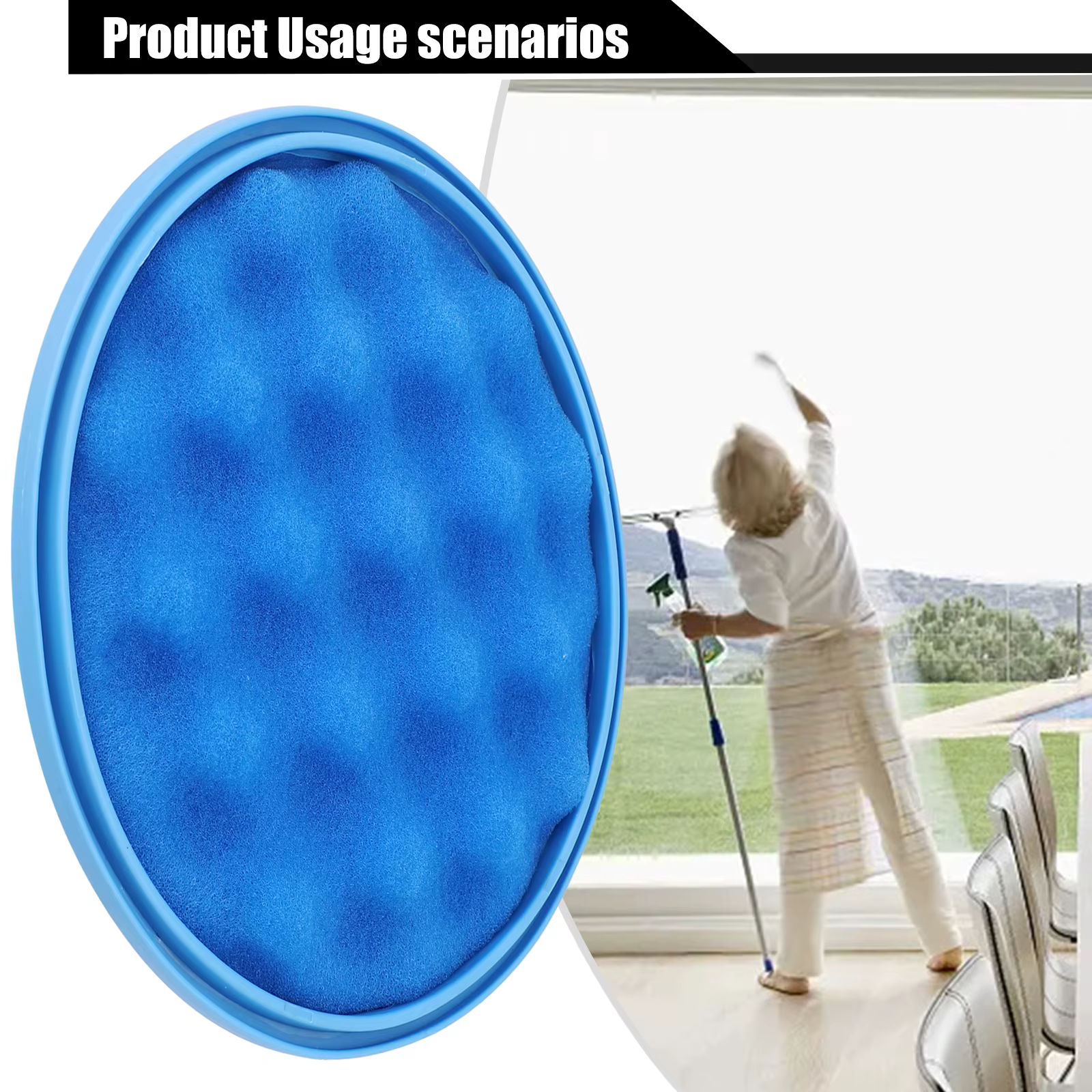 Filtre rond bleu pour aspirateur Samsung Cyclone Force SC05 SC07 SC15 VC07