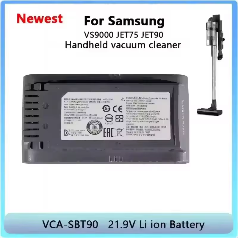 Batterie d'origine 100% pour aspirateur sans fil Samsung Vs9000 Jet90 Jet75 Jet90E VCA-SBT90