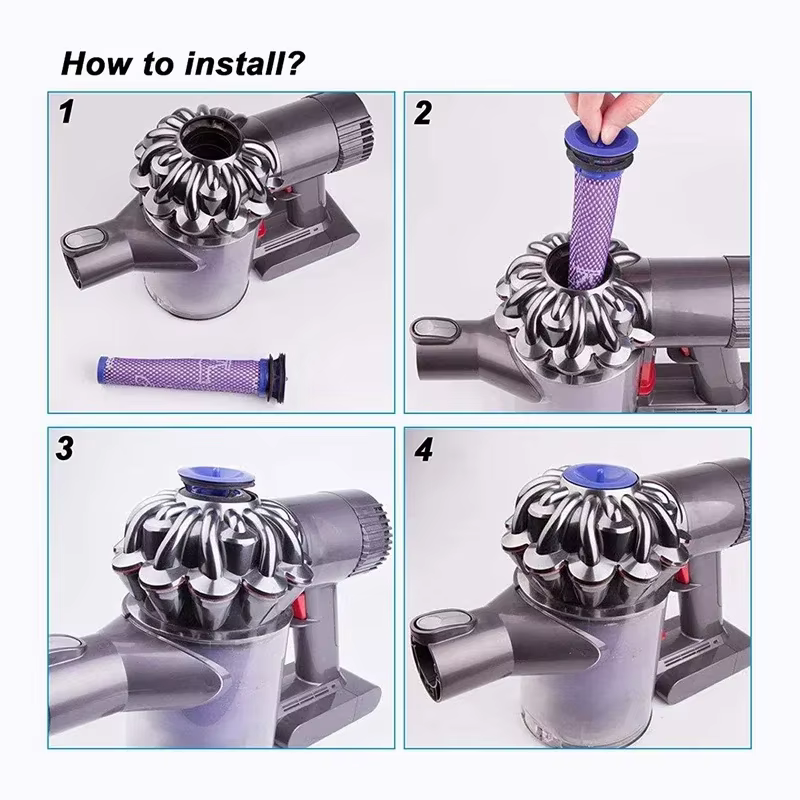 Filtre de rechange pour aspirateur Dyson V7 V8, post-moteur, pré-HEPA Pound