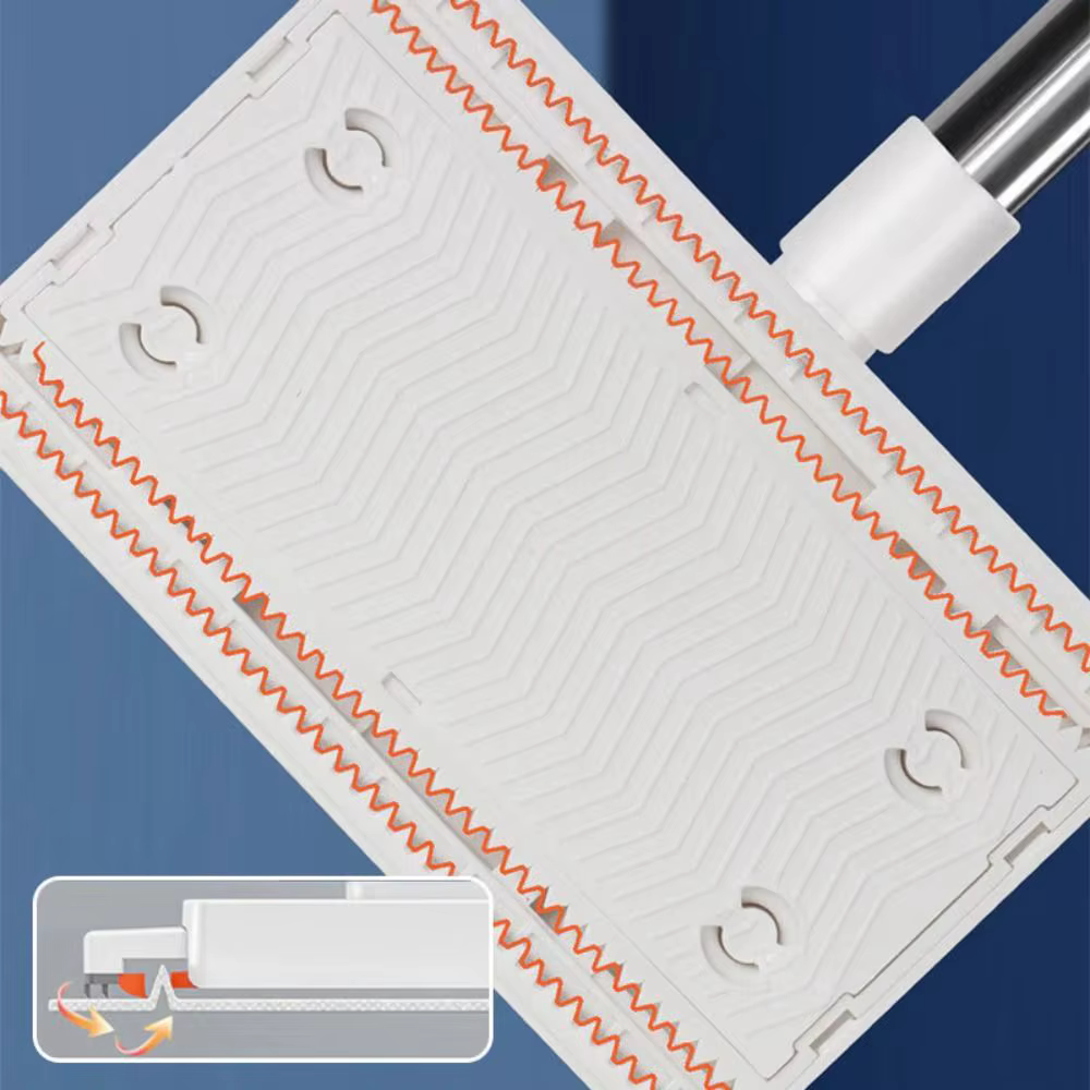 Nouveau avec 3 chiffons réutilisables vadrouille mains libres 360 °   Serre-tête rotative, Clip de vadrouille automatique, vadrouille, dépoussiérage