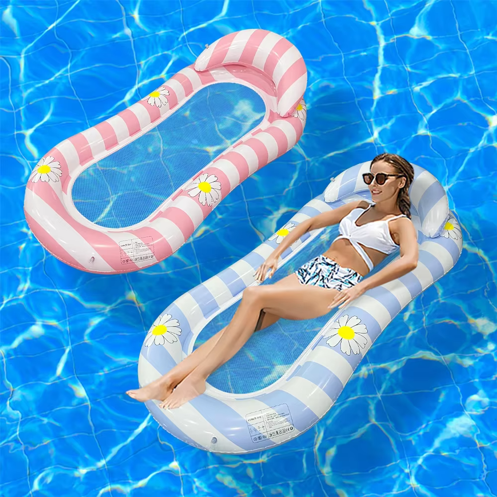 1PC Hamac aquatique gonflable, coussin flottant, matelas pneumatique, chaise longue flottante, planche de sport aquatique, accessoires de piscine