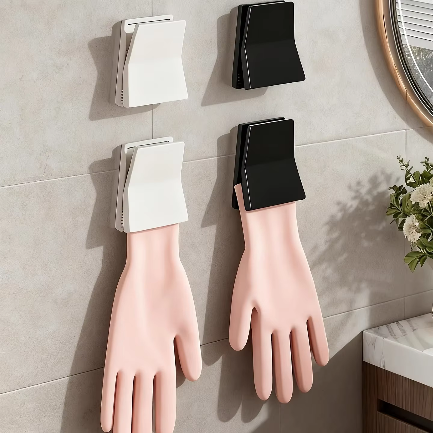 Support de rangement pour gants de cuisine en caoutchouc