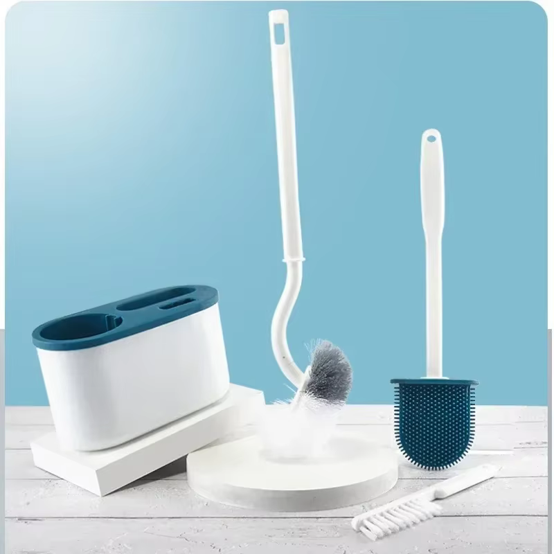 Brosse de toilette murale en silicone