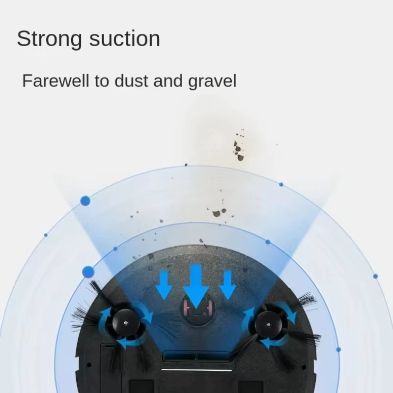 Aspirateur robot intelligent sans fil 5-en-1 multifonctionnel, super silencieux, aspirant, nettoyant et humidificateur pour usage domestique, appareil électroménager