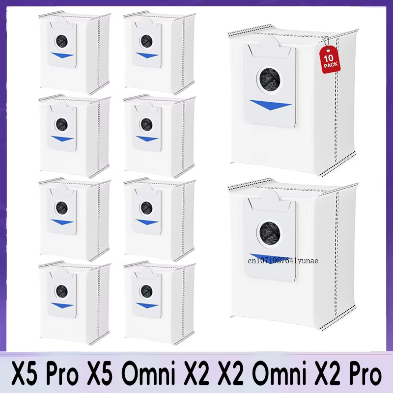 Sacs à poussière pour aspirateur Robot Ecovacs Debot X5 Pro/ X5 Omni X2/X2 Omni/X2 Pro
