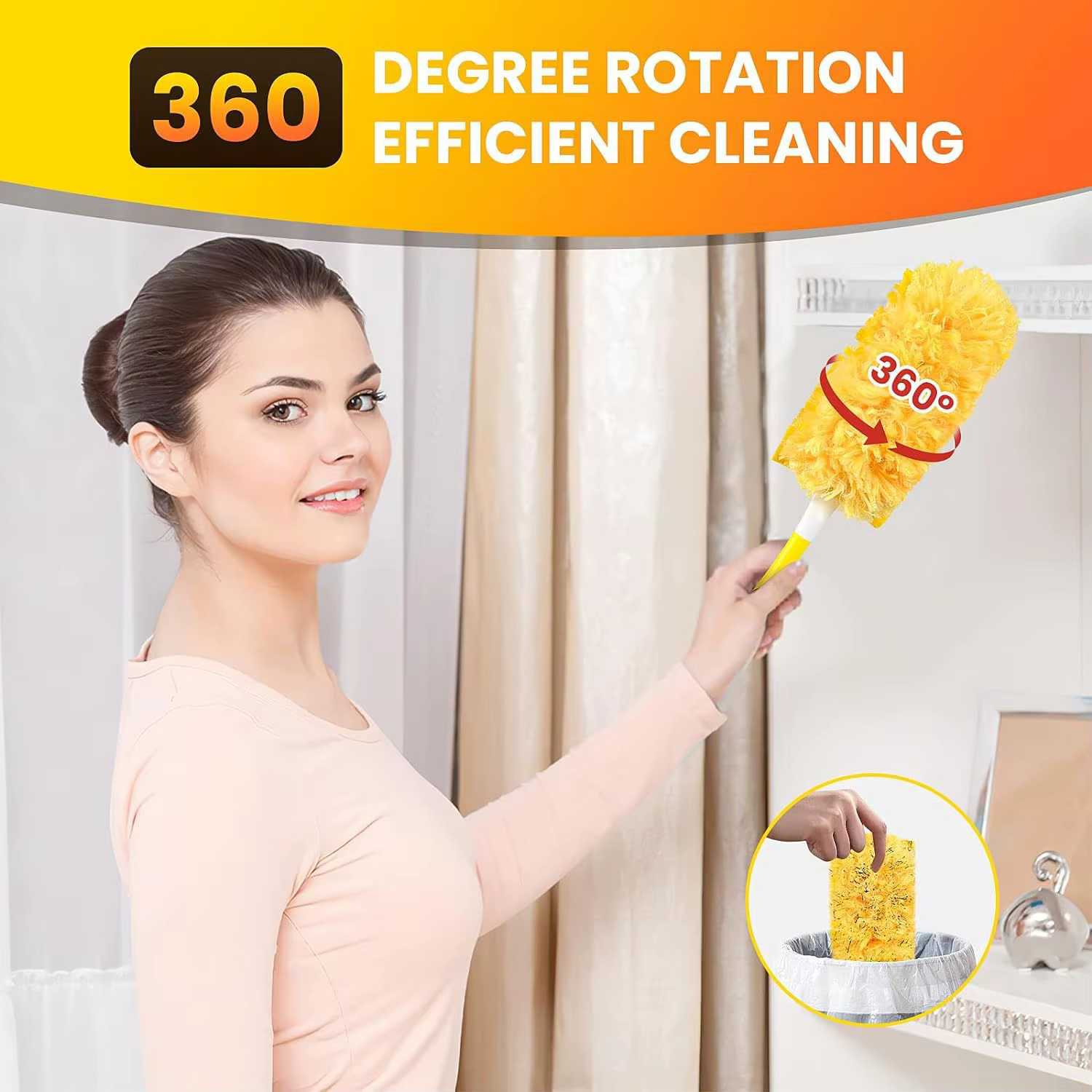 Plumeau multi-surfaces à 360 degrés, 10 paquets, pour recharge robuste Swiffer