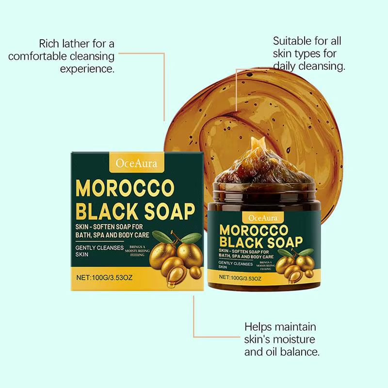 Savon noir marocain, nettoyage en profondeur