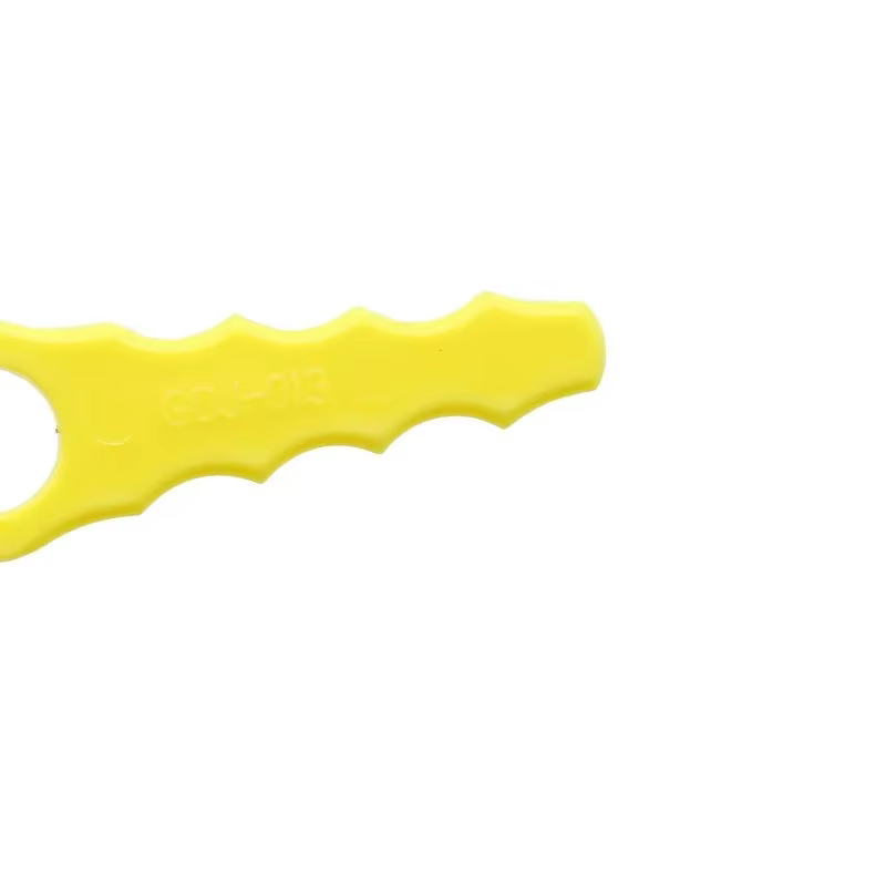 50PCPlastic tondeuse à gazon lame jardin une ligne poussée à la main tondeuse à gazon en forme de gourde en plastique lame de remplacement cour tondeuse à gazon