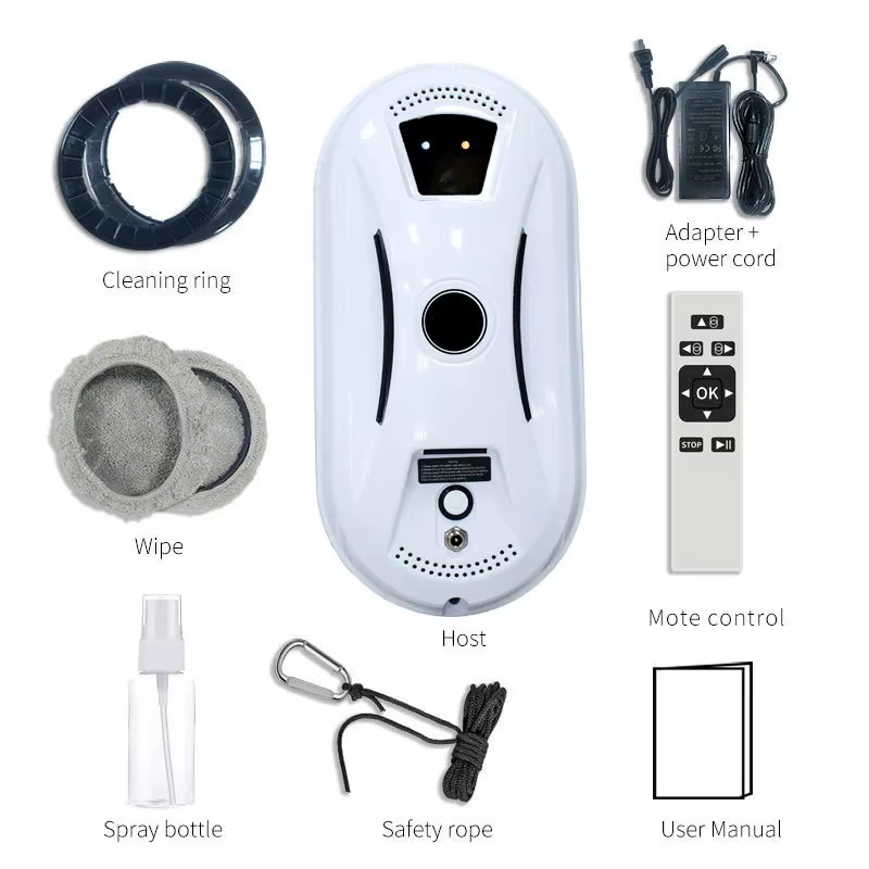 Robot de nettoyage de vitres intelligent pour la maison avec télécommande