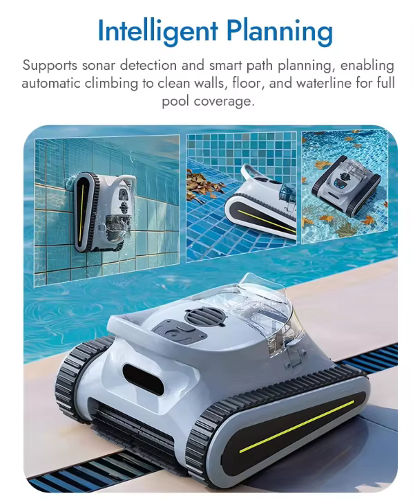 Machine de nettoyage automatique sans fil pour piscine