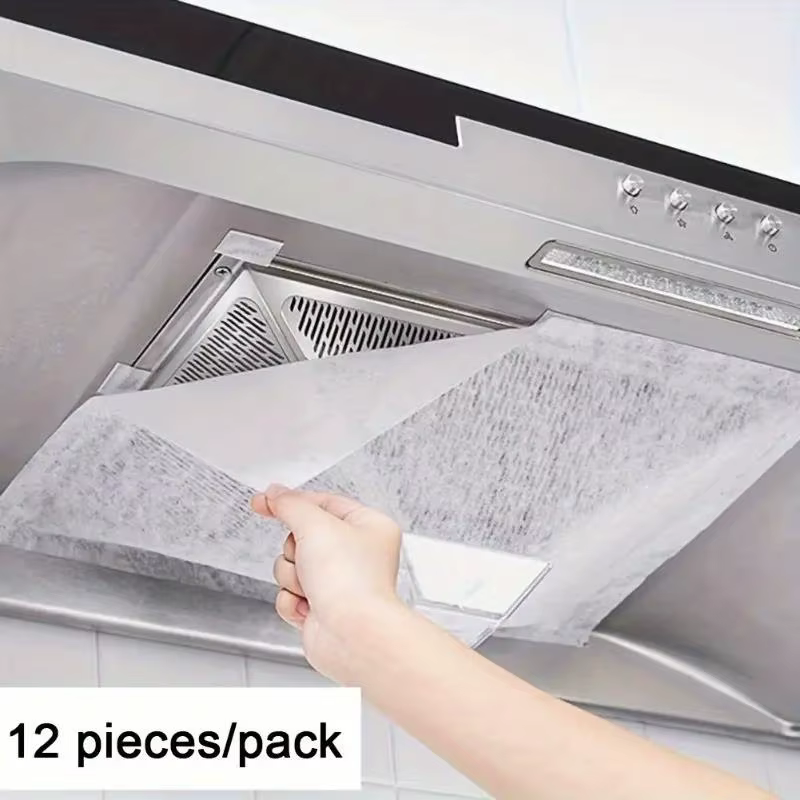 Filtres de hotte de cuisine robustes - Couvertures en maille absorbant l'huile pour la ventilation