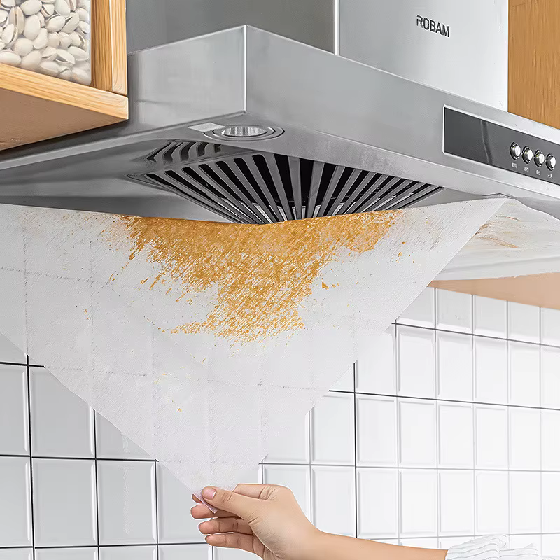 Papier filtre pour hotte de cuisine jetable