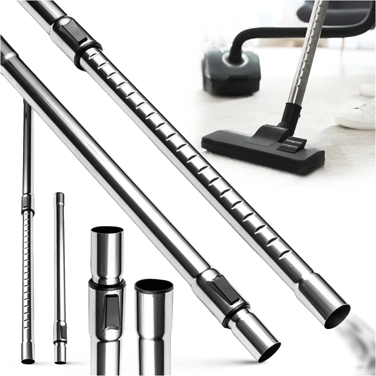 Tube télescopique universel pour aspirateur