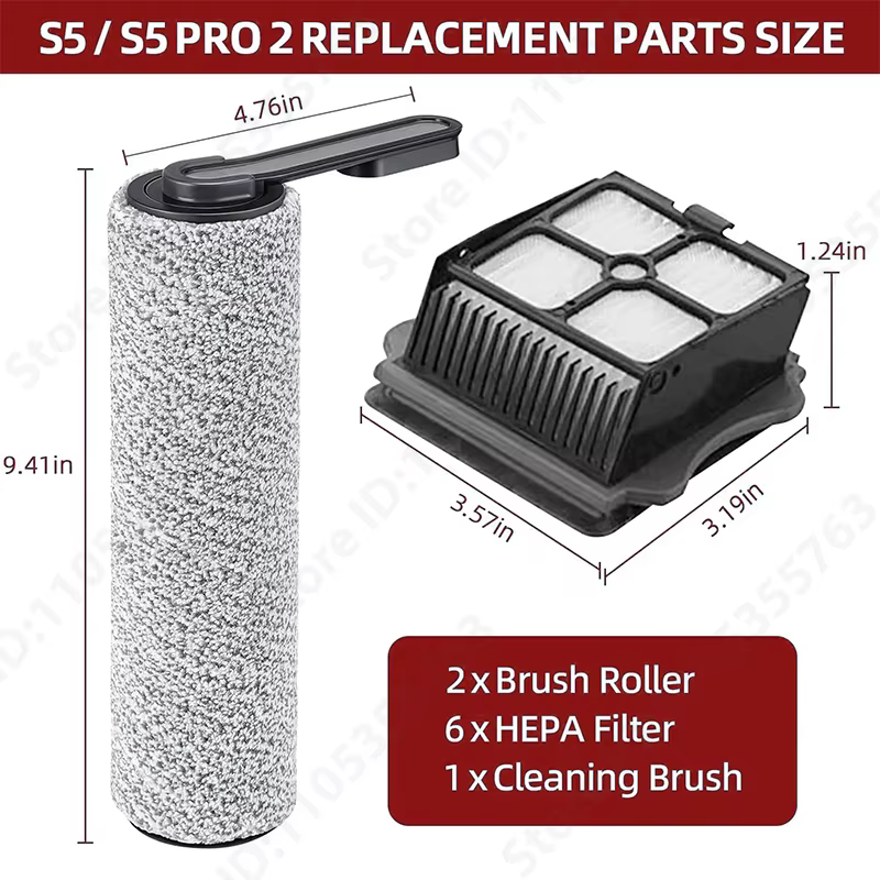 Pièces de rechange pour aspirateur sans fil Tineco Floor ONE S5 /S5 Pro