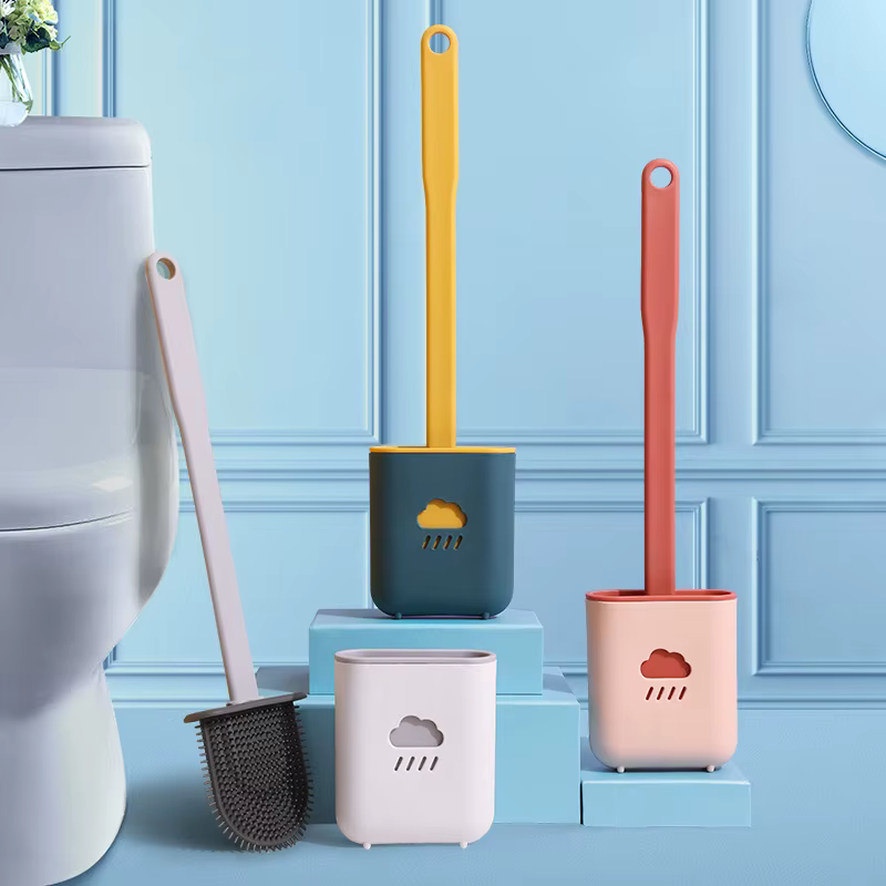 Brosse de toilette en Silicone Wc