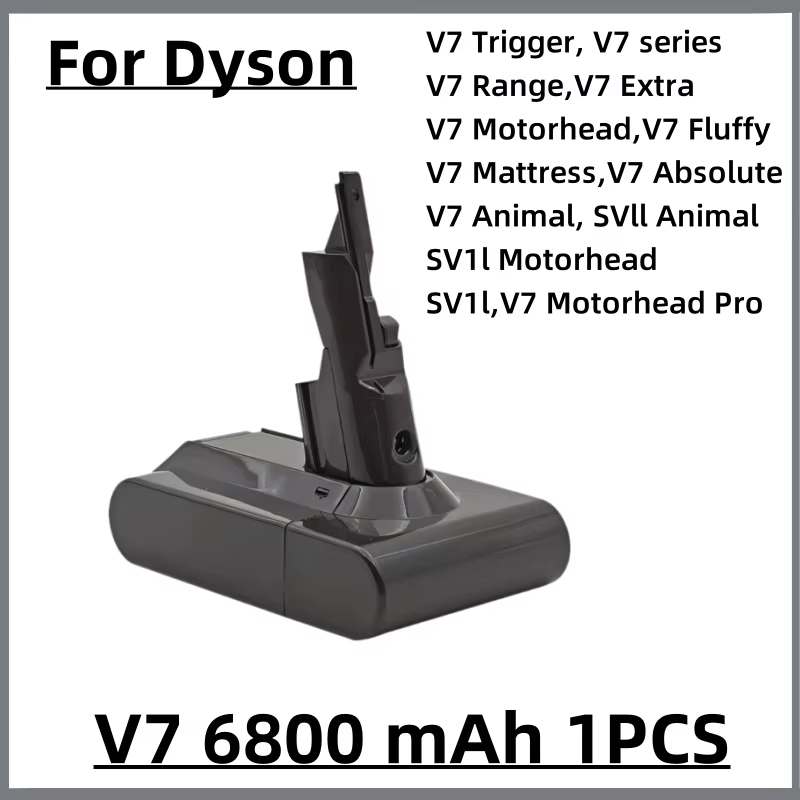 Batterie rechargeable pour aspirateur Dyson V6 V7 V8 V10 V11 V15 série SV07 DC62 DC58 DC31 absolu moelleux