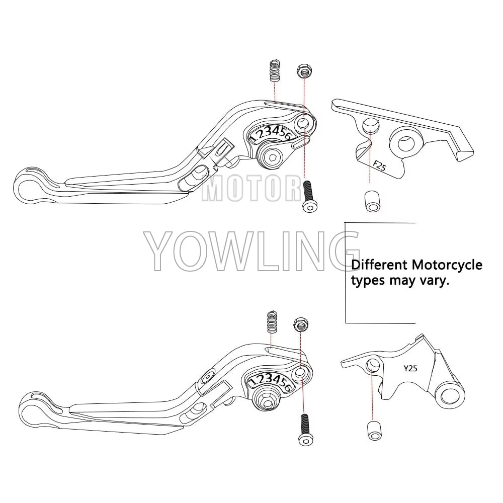 Pour KAWASAKI ZX6R ZX-6R 2019 2020 2021 2022 2023 2024 2025 accessoires de moto levier d'embrayage de frein pliant ZX 6R leviers de poignée
