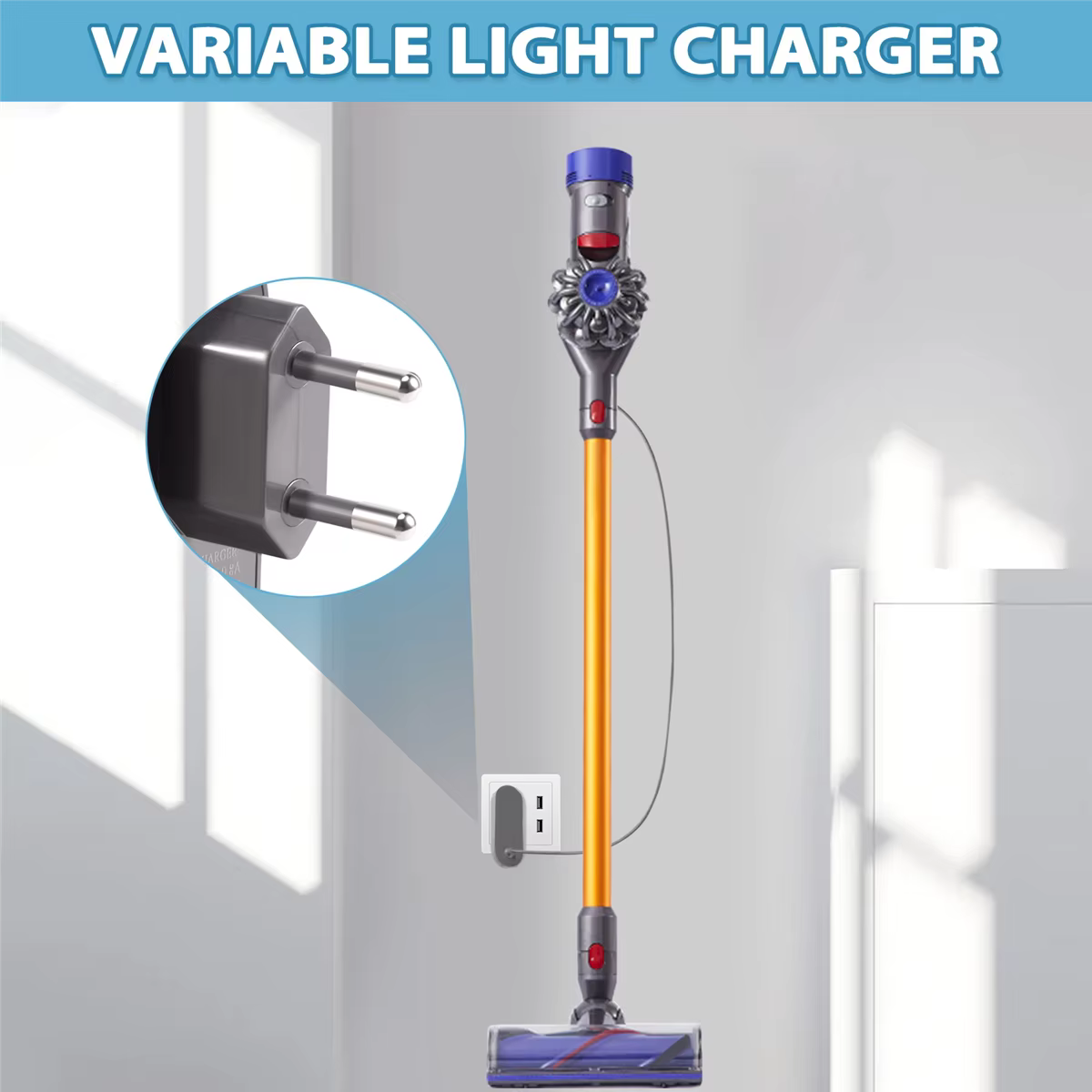 Chargeur EAS 26.1V pour aspirateur Dyson V6 V7 V8 SV03 SV04 SV05 SV06 SV07