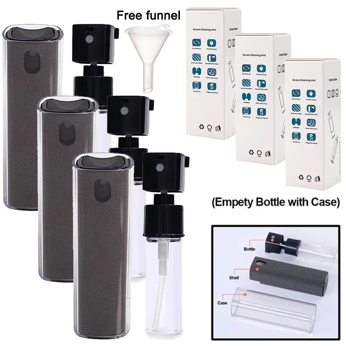 Kit de Nettoyage Écran Téléphone Portable et Tablette : Spray Portable