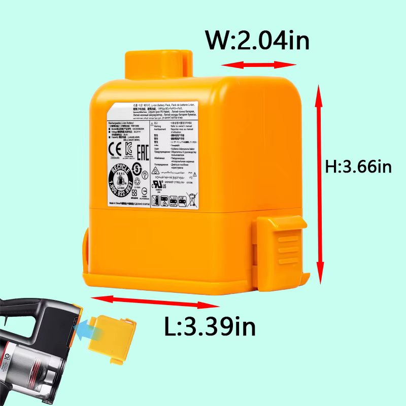 Bonne batterie d'aspirateur 6000mAh pour LG Cord Zero A9