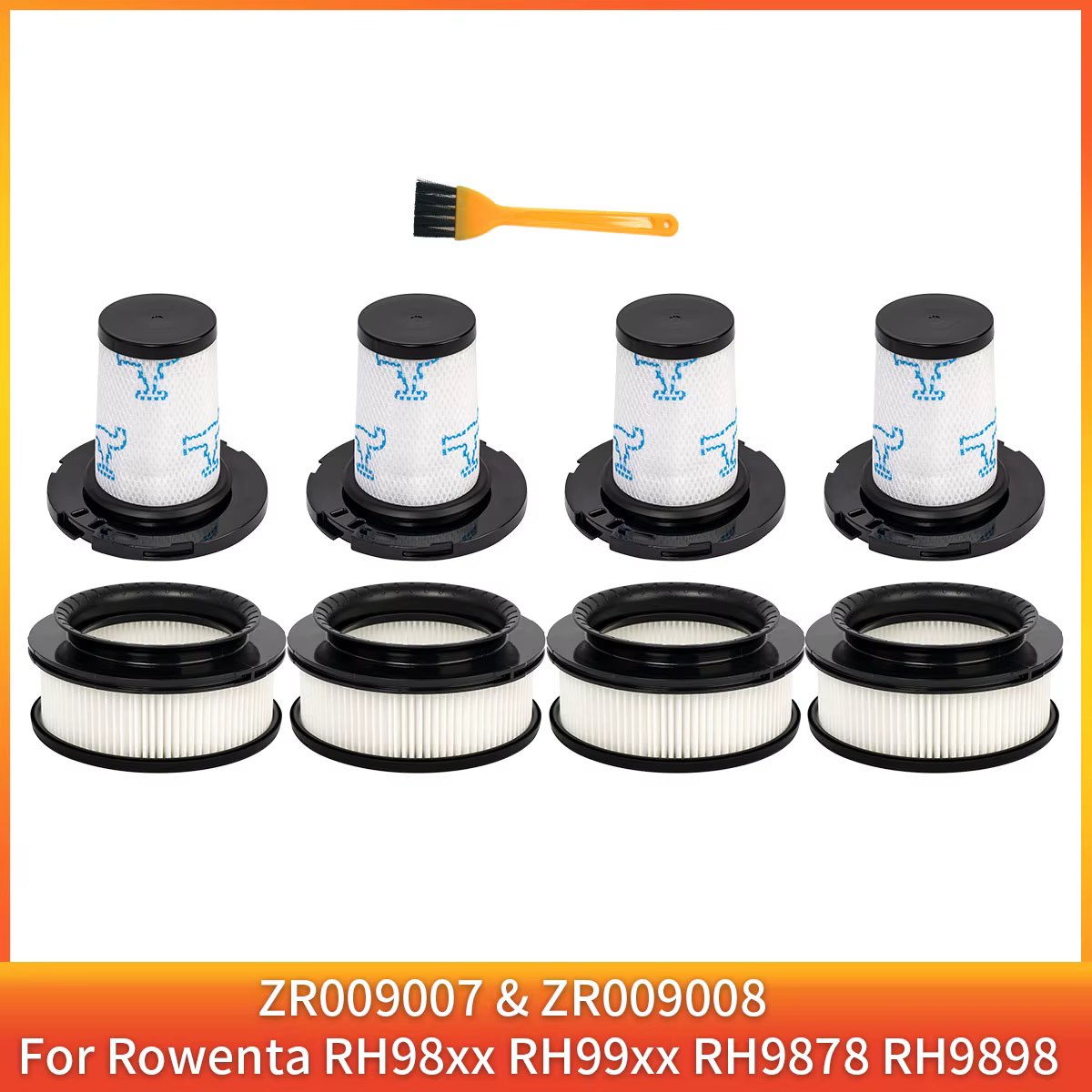 Filtres pour Rowenta X-Force Flex 14.60 / 15.60 RH9958 / RH990 / RH99F1 / ZR009007 / ZR009008