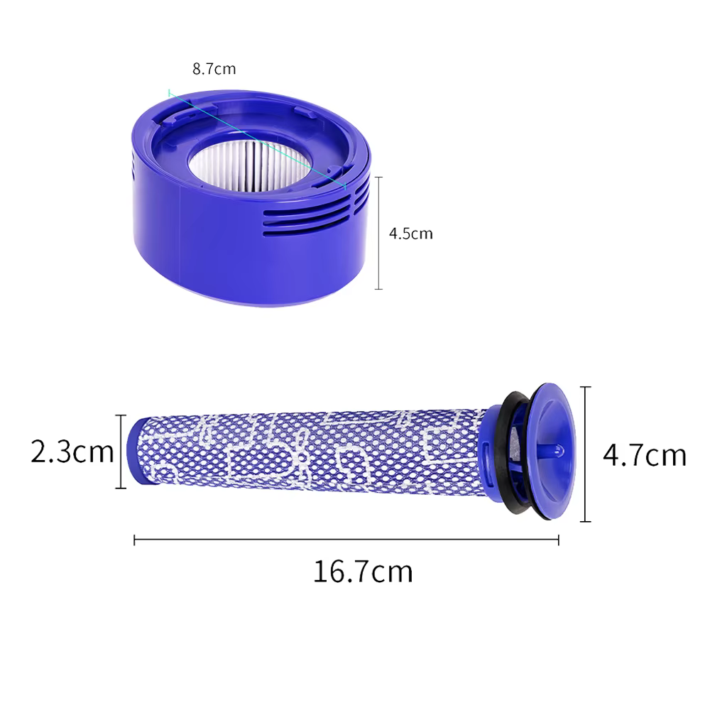 Kit de remplacement de haute qualité pour aspirateur Dyson V7 V8 : Couvercle arrière du moteur + filtre HEPA - Pièces
