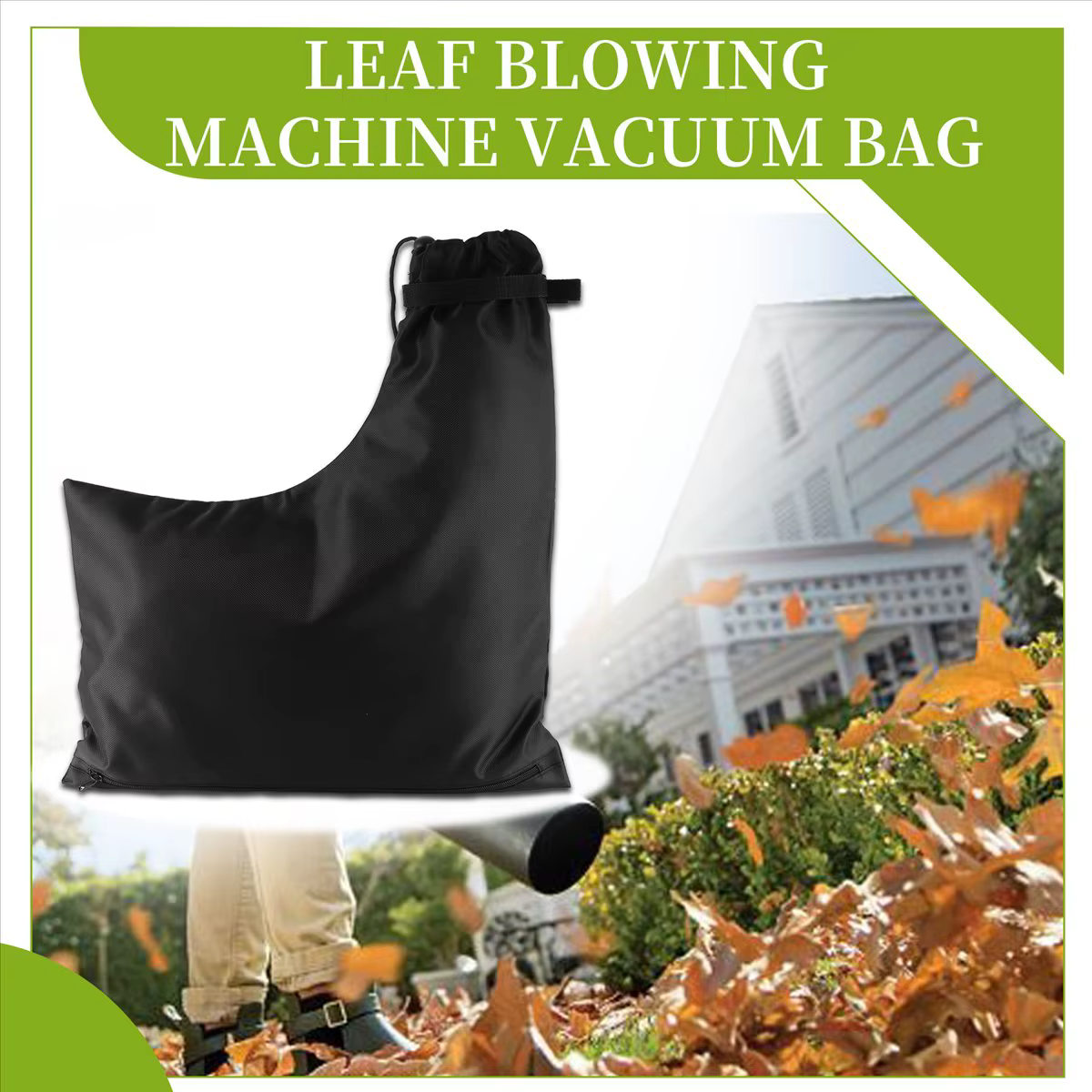 Sac d'aspirateur universel réutilisable et lavable pour souffleur de feuilles, accessoire de jardin pour broyeur de pelouse électrique - Meilleure vente