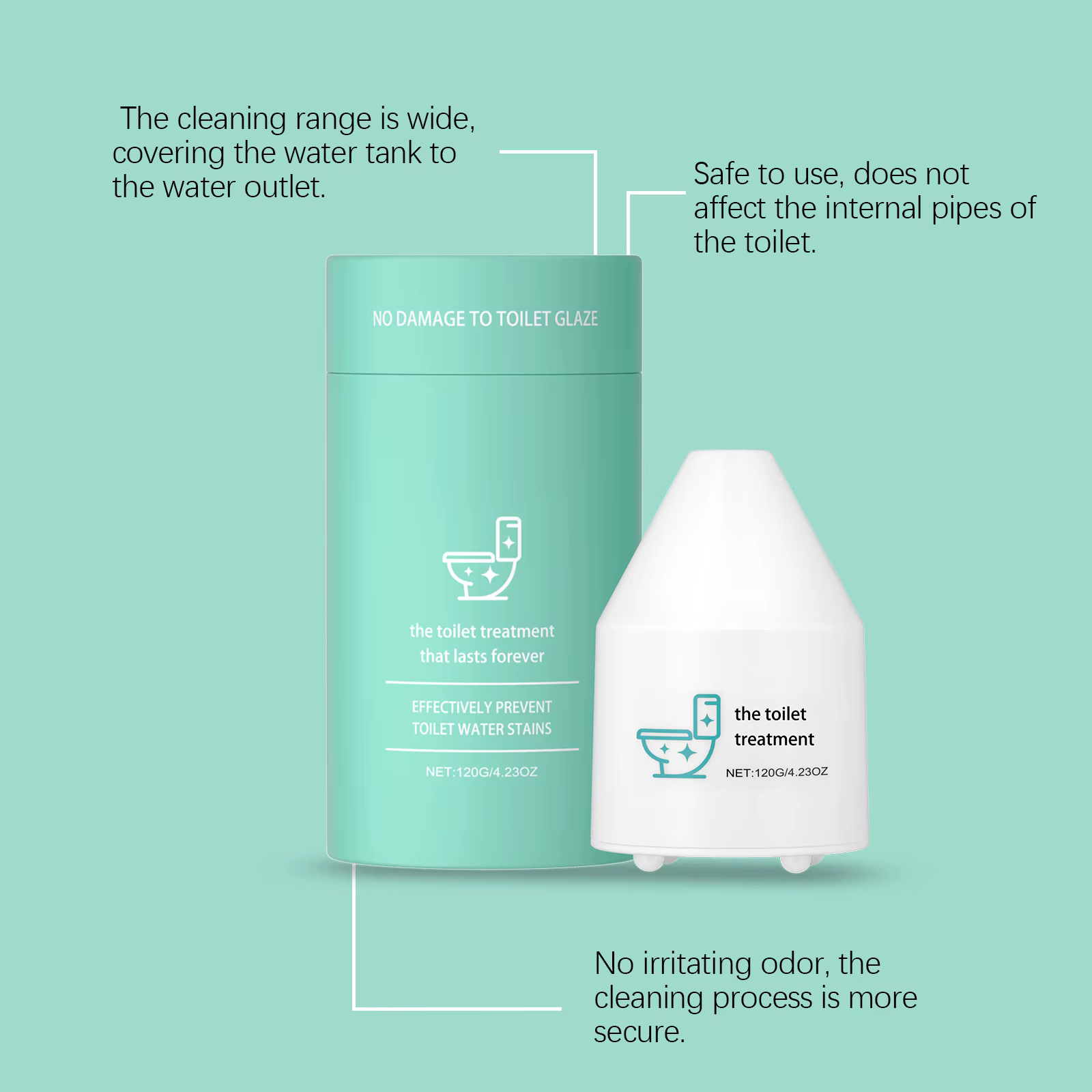 Nettoyant pour toilettes, décontamination et détartrage doux, toilettes propres, mousse de nettoyage fraîche et anti-odeurs, type de livraison