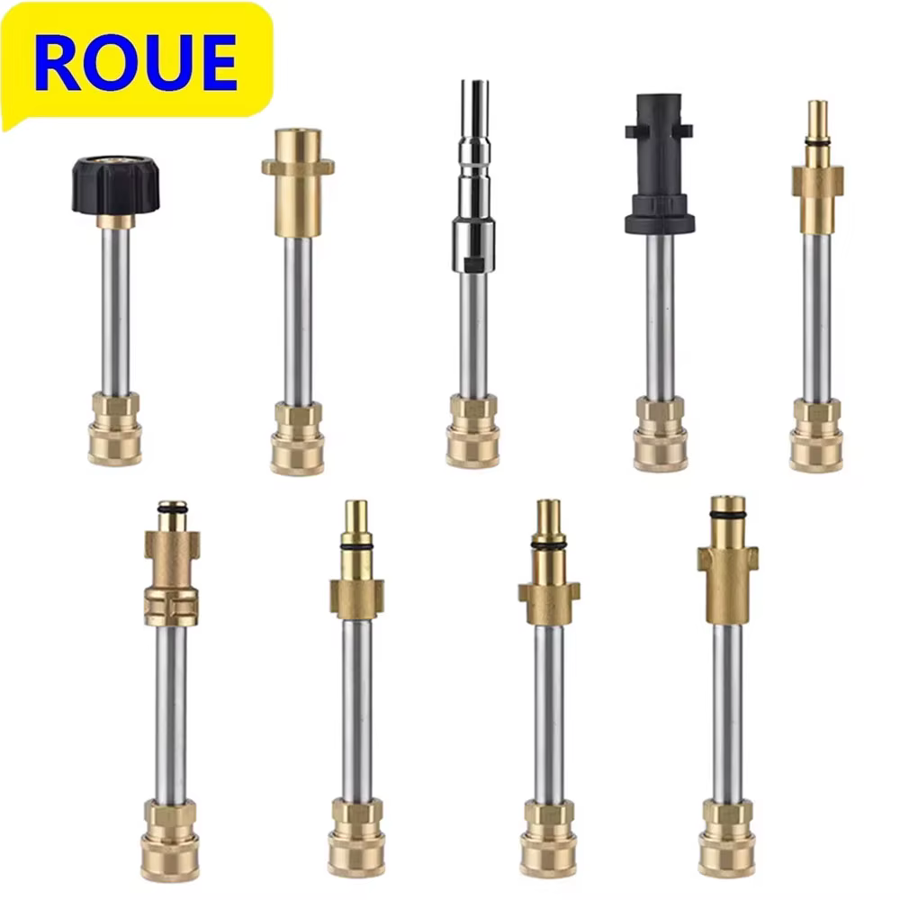 ROUE buse de Lance d'extension de laveuse de voiture haute pression 1/4 "connecteur rapide pour Parkside Karcher Stihl Nilfisk Bosch