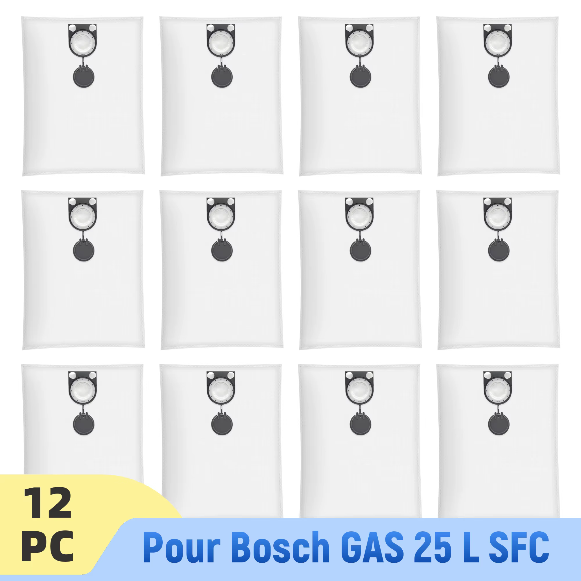 Sacs d'aspirateur pour Bosch GAS 25 L SFC Professional/ 50 VPE SFC