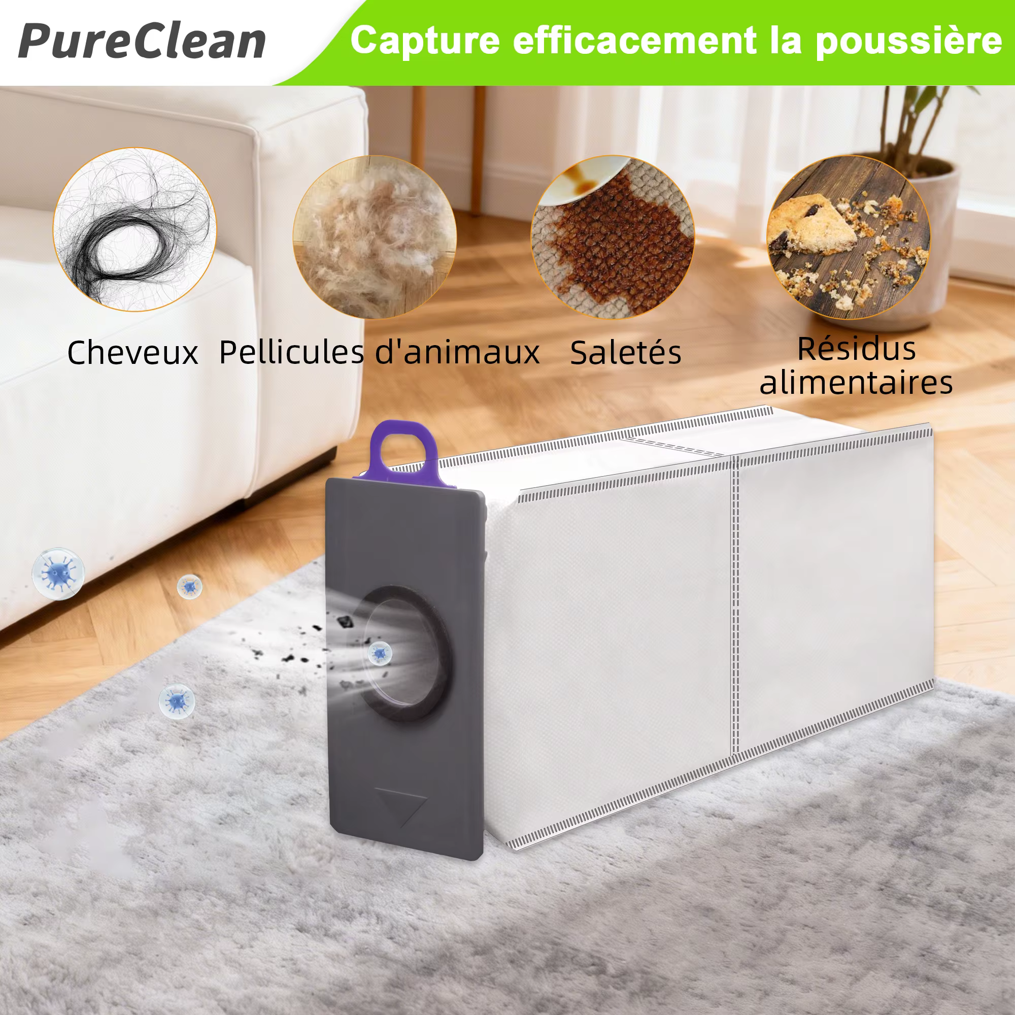 Sacs à poussière pour aspirateur Narwal Flow (station compacte) J5X 002