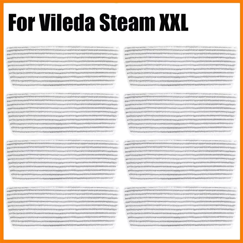 Tampons de nettoyage en profondeur de remplacement lavables et réutilisables pour Vileda Steam XXL/PlusXXL