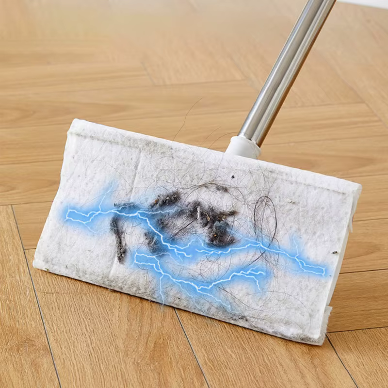 Serpillère en papier électrostatique pour dépoussiérage