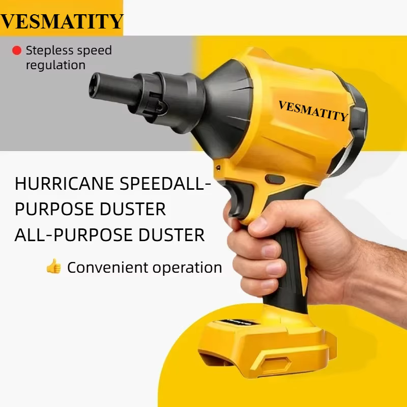 Pistolet souffleur d'air sans fil avec buse, machine à dépoussiérer multifonction, outil de gonflage pour batterie Dewalt
