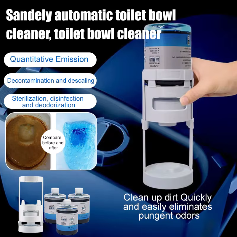 Désodorisant et nettoyeur de cuvette de toilette à haute efficacité, désinfectant domestique, désodorisant et détartrage