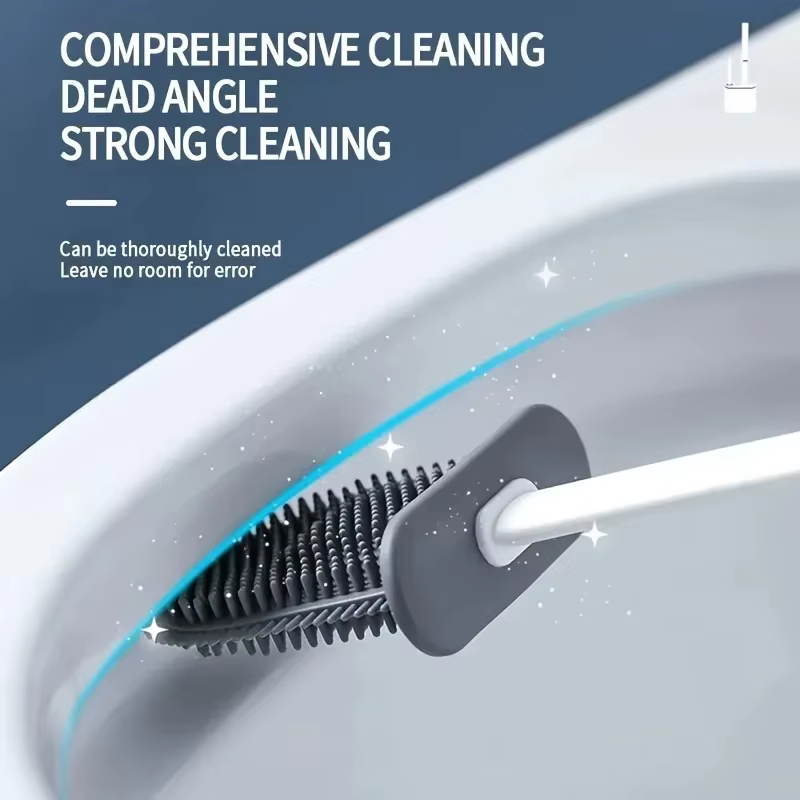 Brosse de Toilette Flexible en Silicone pour HOBooks
