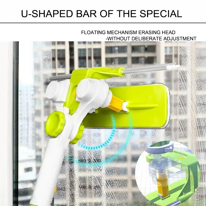 Brosse de nettoyage de vitres télescopique de grande hauteur améliorée